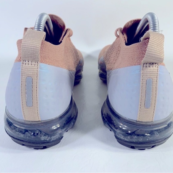 Nike Air Vapormax Flyknit 2 Rose Gold Bio Beige Grey Womens Size 7 942843-602 - Picture 6 of 8